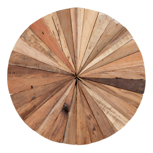 Wand Dekoration MUNDO Teak rund ca.D60cm