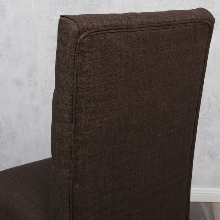 Stuhl PARIS Leinenbezug Brown