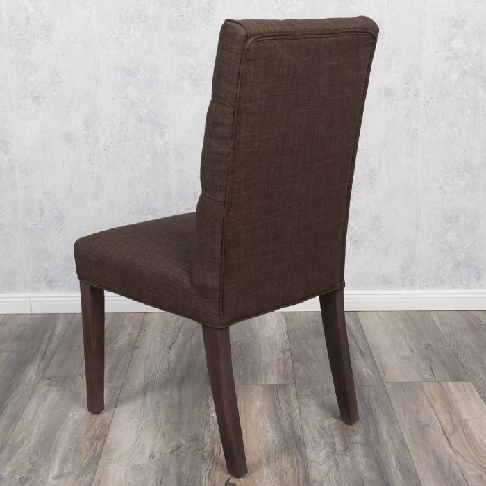 Stuhl PARIS Leinenbezug Brown