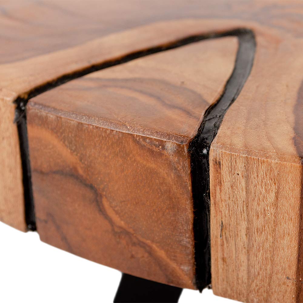 Individueller Teakwurzel Couchtisch LISTA 80cm Natural