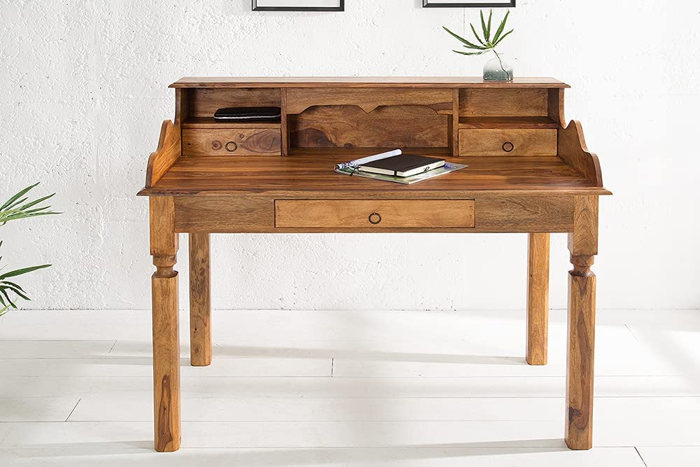 Massiver Schreibtisch NILAY 115cm Palisander Sekretär