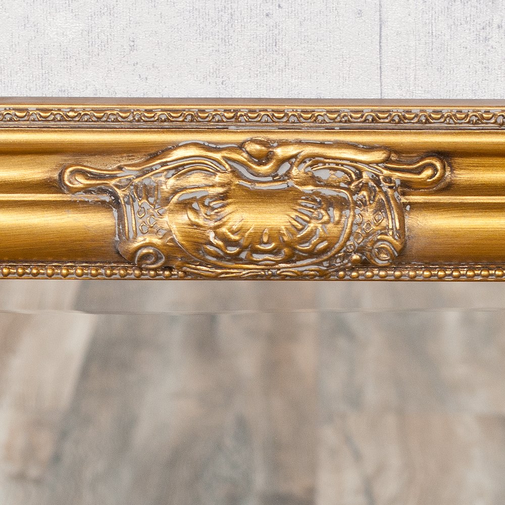 Eleganter Barock Spiegel BESSA 180x100cm Antik-Gold
