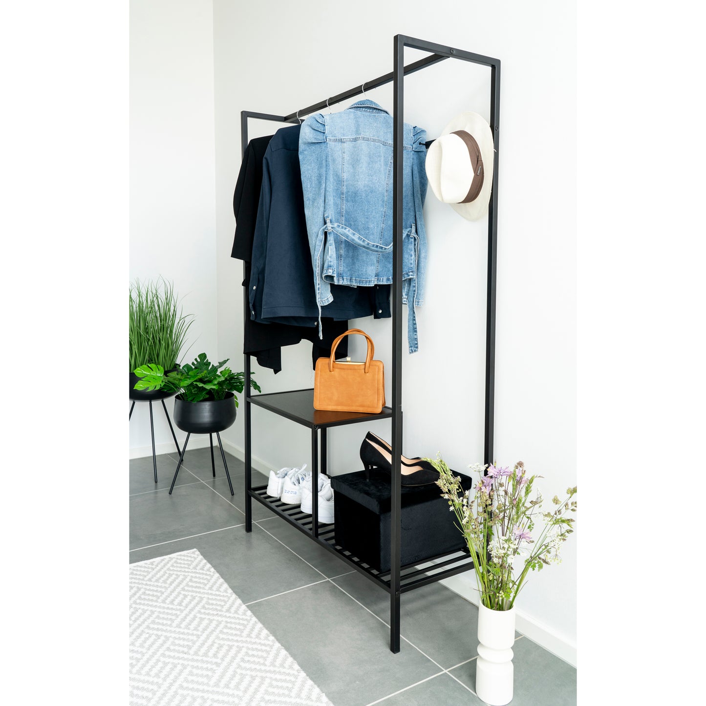Modernes Blumentopf-Set (2-tlg.) DOLA schwarz