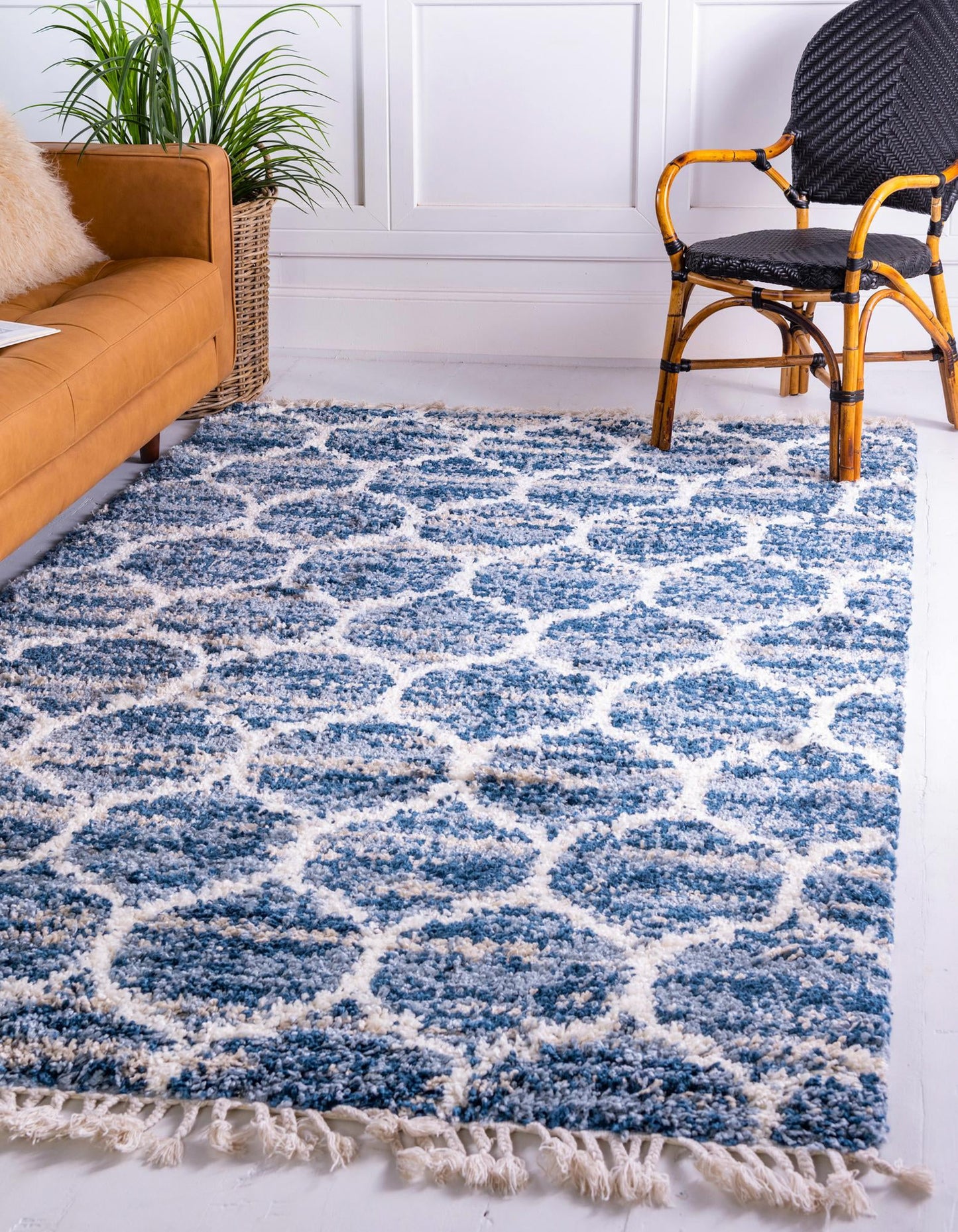 Teppich "Top Shag" Rechteckig Blau verschiedene Größen