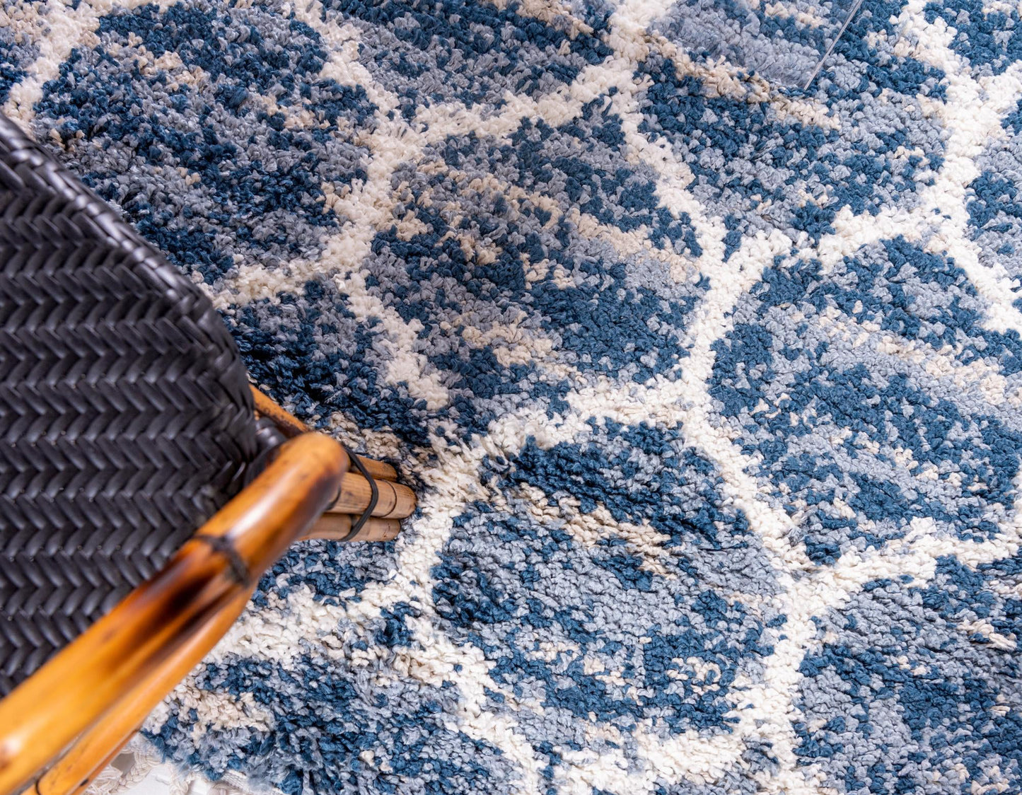 Teppich "Top Shag" Läufer Blau 80x250 cm