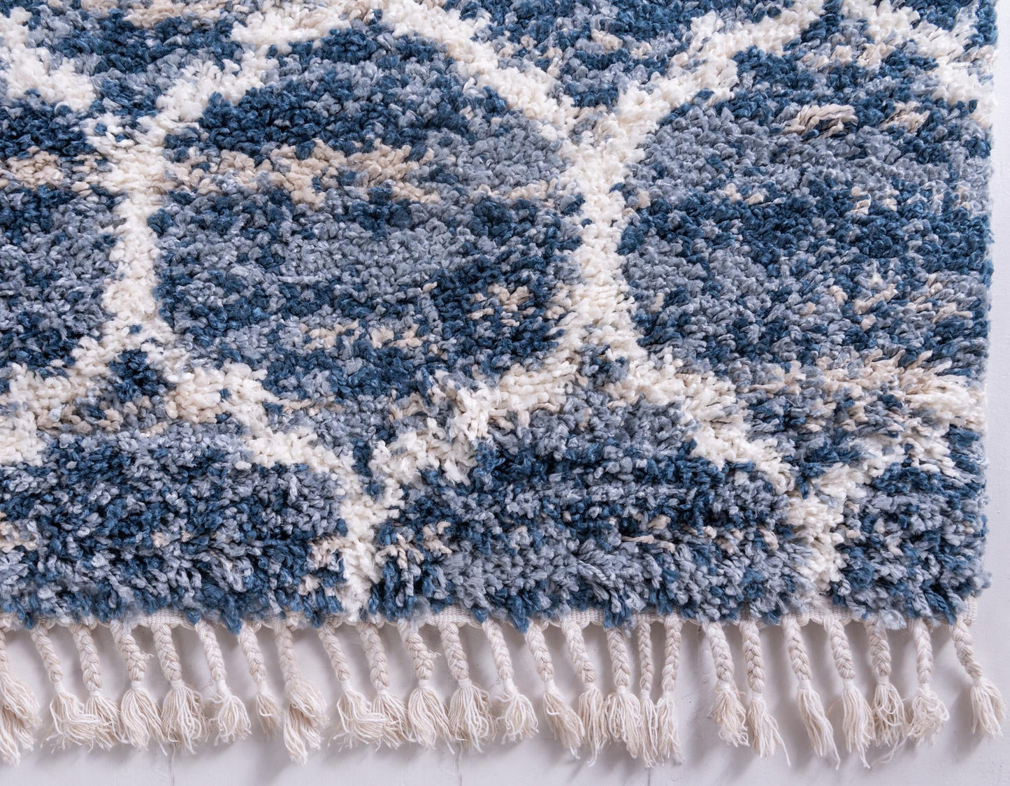 Teppich "Top Shag" Läufer Blau 80x250 cm