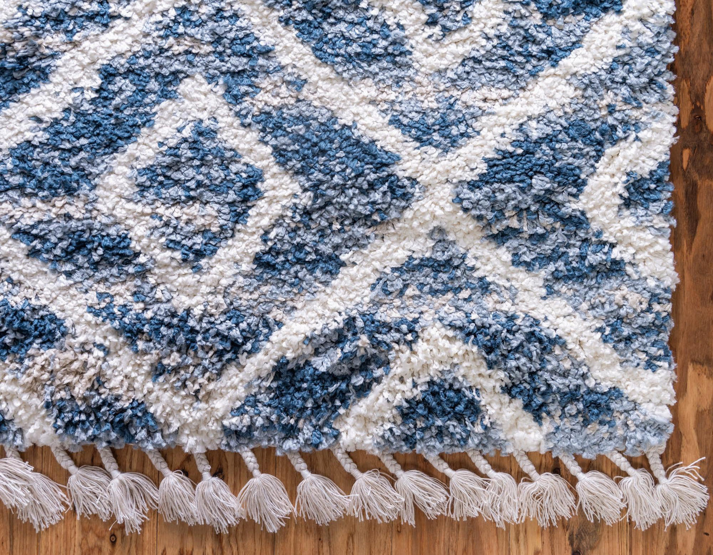 Teppich "Top Shag" Läufer Blau 80x250 cm