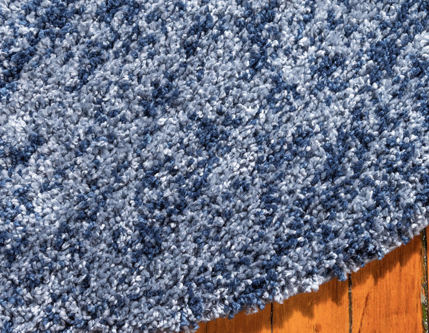 Teppich "Top Shag" Rund Blau 100x100 cm