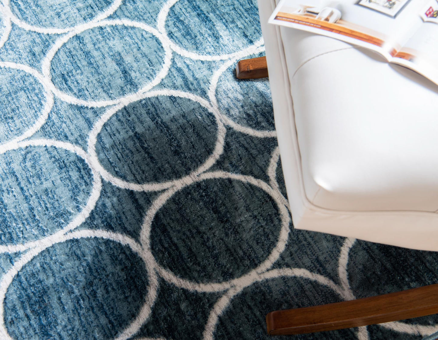Teppich "TiTan Trellis" Rechteckig Blau verschiedene Größen