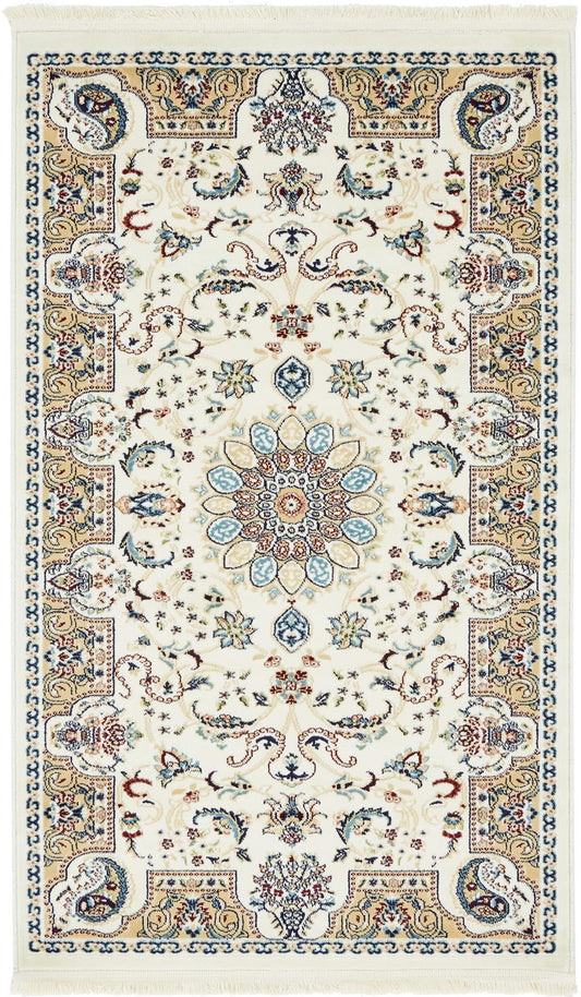 Teppich "Almas" Rechteckig Elfenbein 90x150 cm