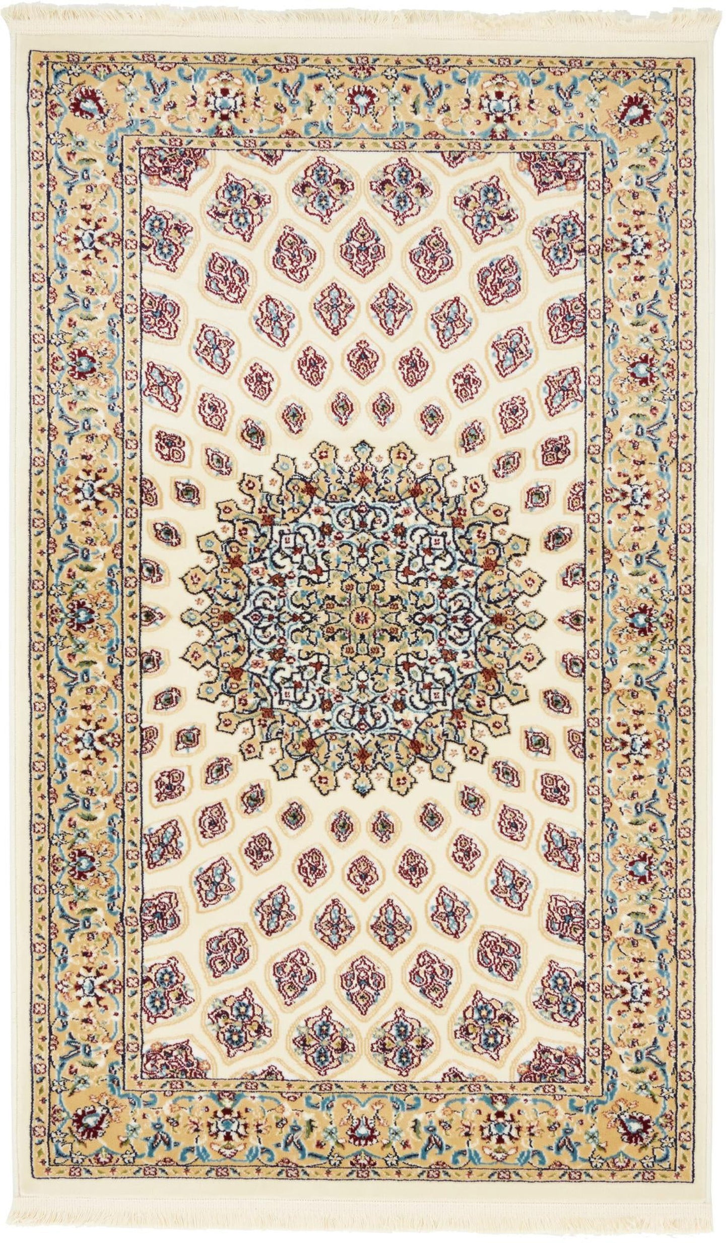 Teppich "Almas" Rechteckig Elfenbein 90x150 cm