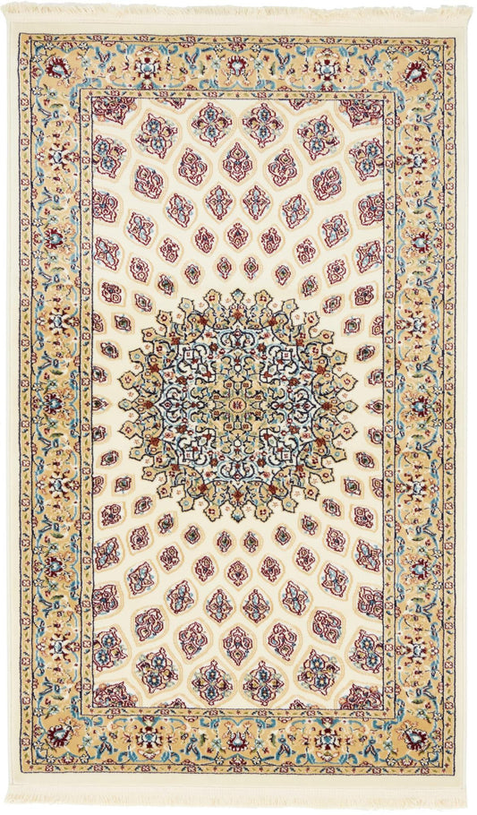 Teppich "Almas" Rechteckig Elfenbein 90x150 cm