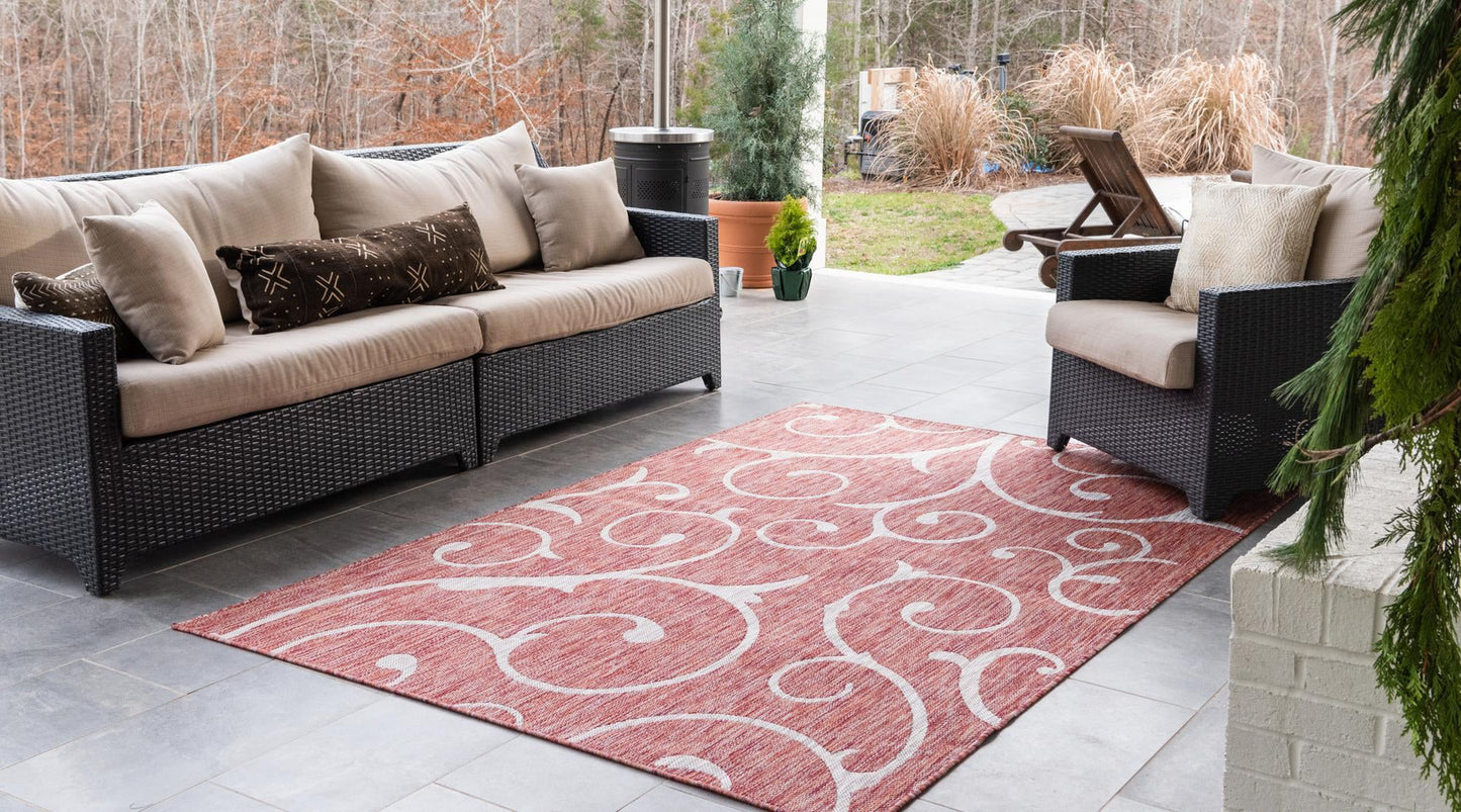 Teppich "Outdoor Beauties" Rechteckig Rostrot 150x245 cm