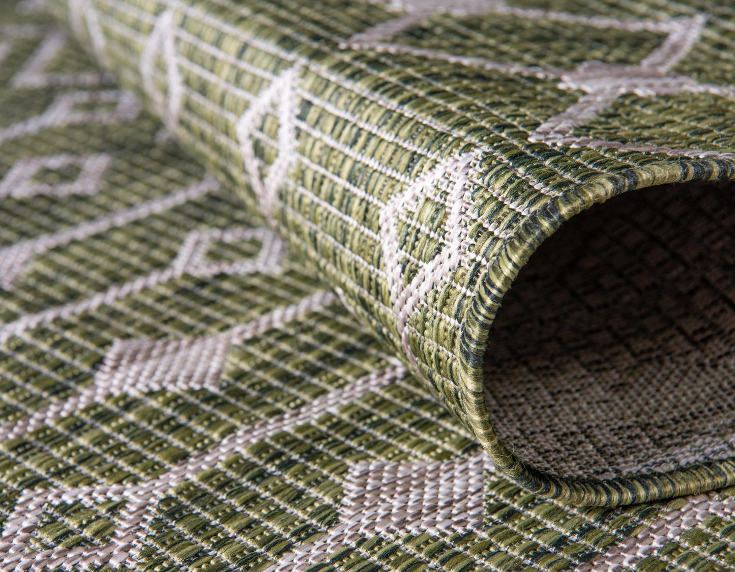 Teppich OUTDOOR CIATO Rund Grün 120x120 cm