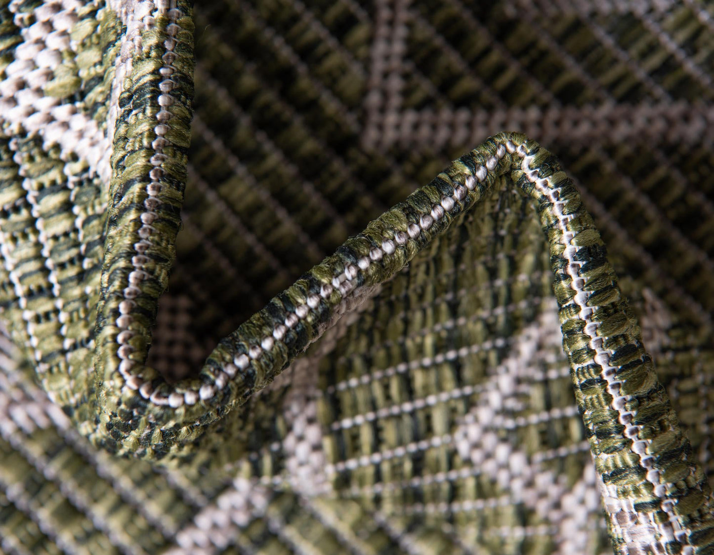 Teppich OUTDOOR CIATO Rund Grün 120x120 cm