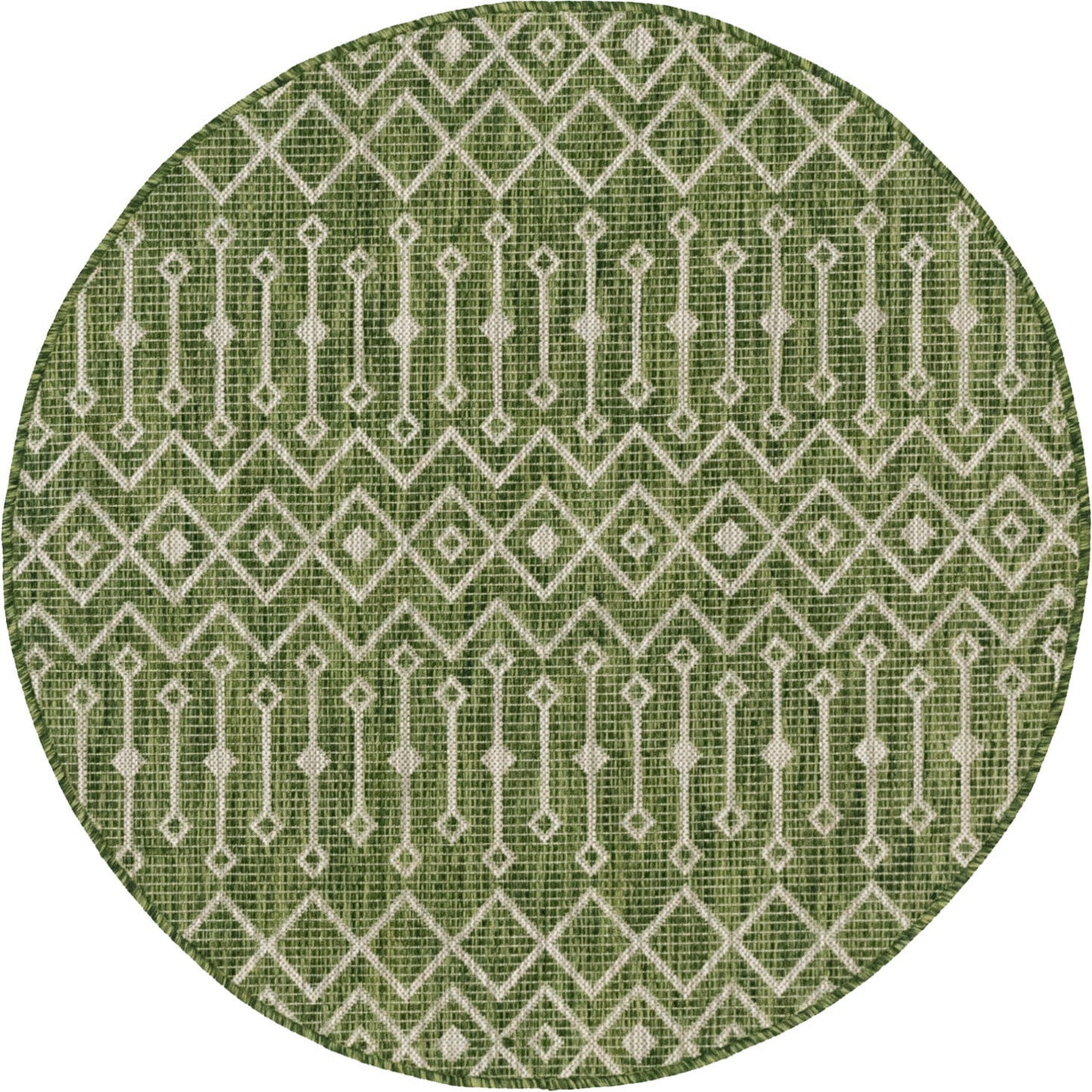 Teppich OUTDOOR CIATO Rund Grün 120x120 cm