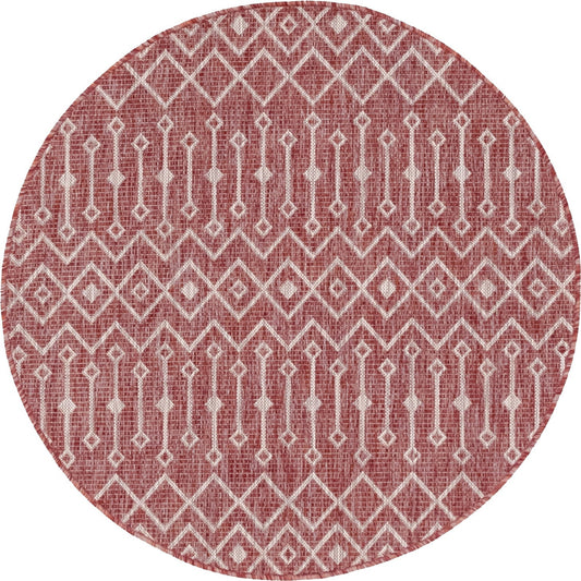 Teppich "OUTDOOR CIATO" Rund Rostrot 120x120 cm