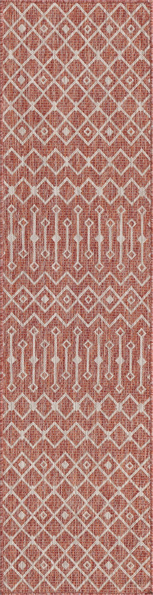 Teppich "OUTDOOR CIATO" Läufer Rostrot 60x245 cm