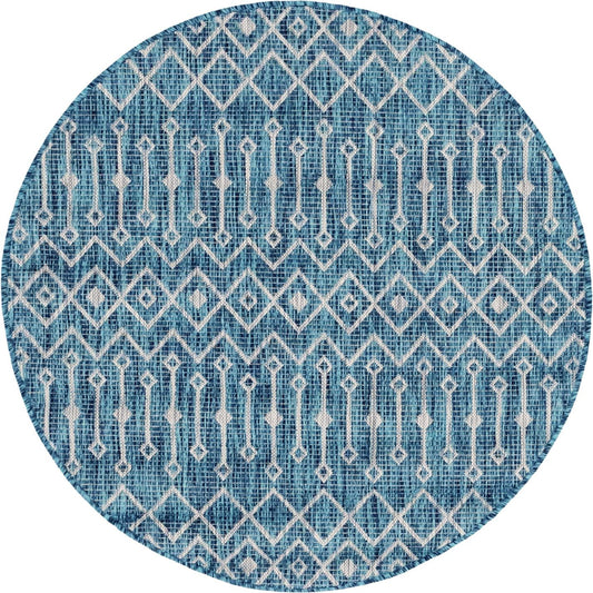 Teppich "OUTDOOR CIATO" Rund Blaugrün 120x120 cm