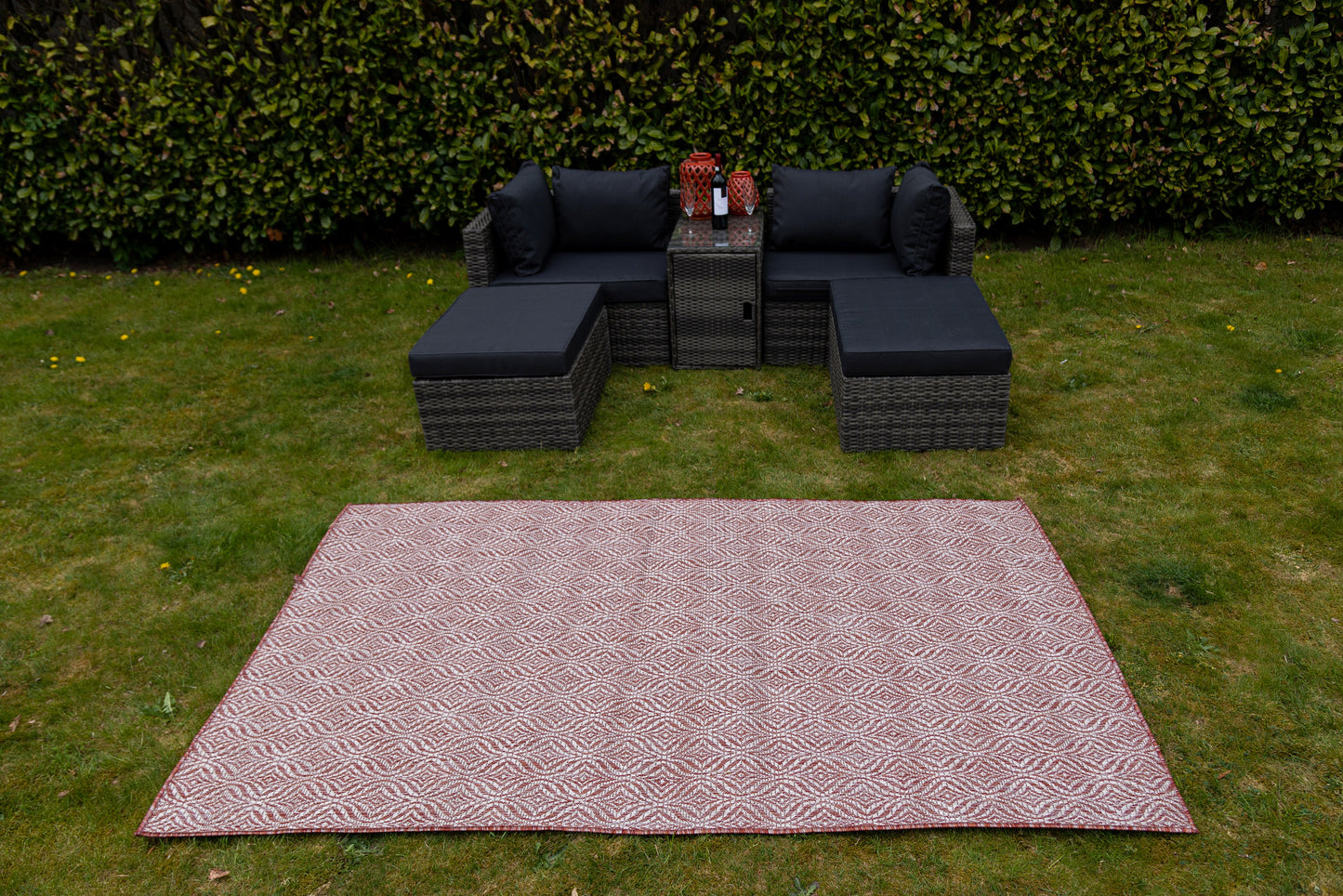 Teppich OUTDOOR CIATO Rechteckig Rostrot 150x245 cm