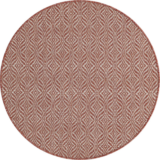 Teppich "OUTDOOR CIATO" Rund Rostrot 120x120 cm