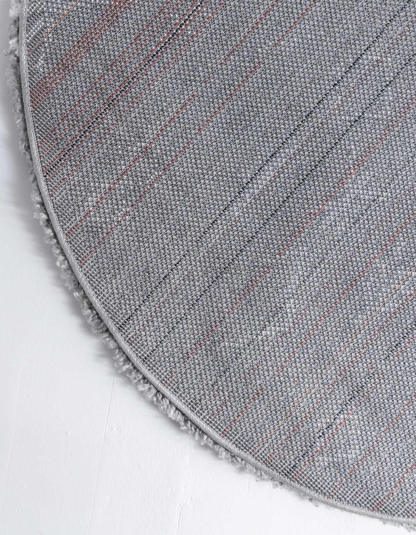Teppich MARA Shaggy Rund Grau 150x150 cm