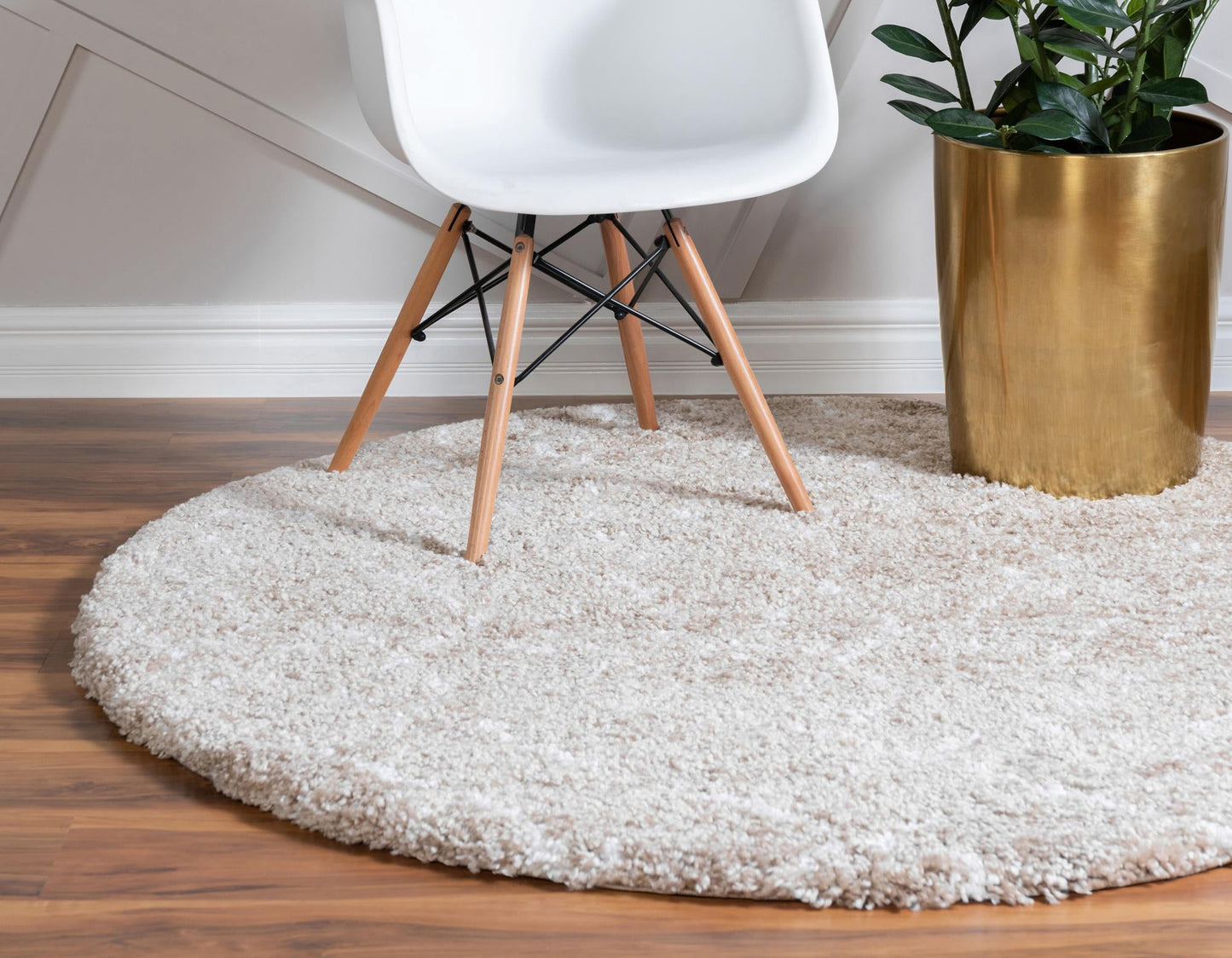 Teppich "MARA Shaggy" Rund Braun 150x150 cm