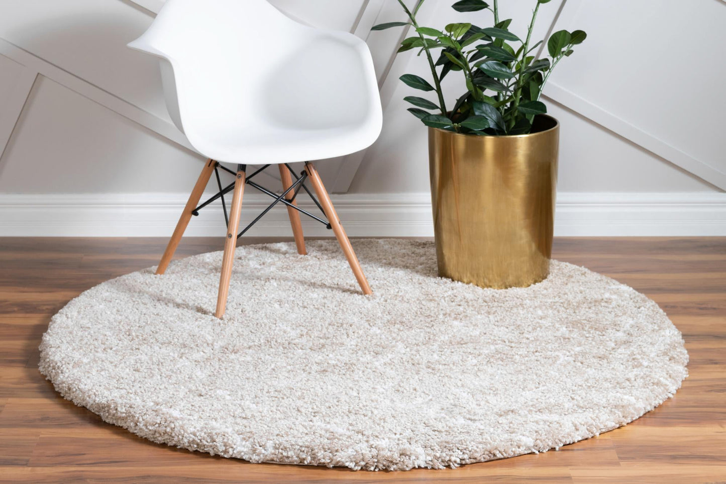 Teppich "MARA Shaggy" Rund Braun 150x150 cm