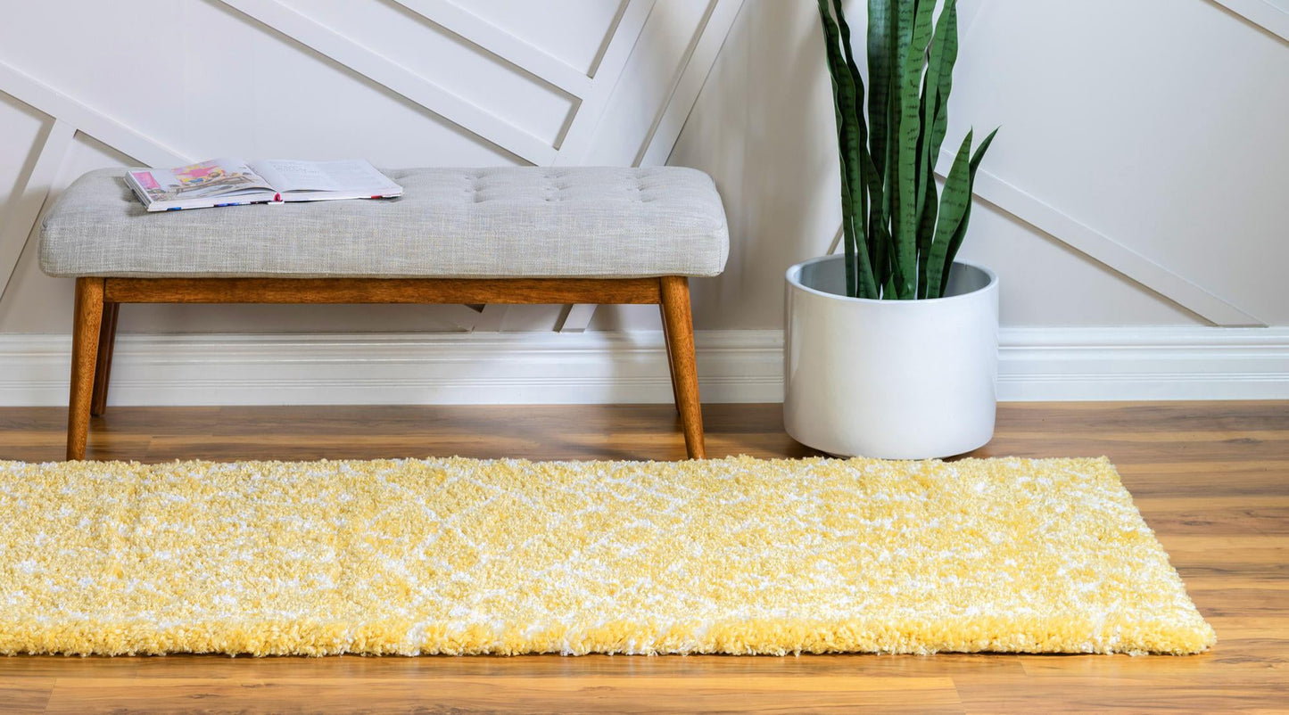 Teppich MARA Shaggy Läufer Vanille  80x185 cm