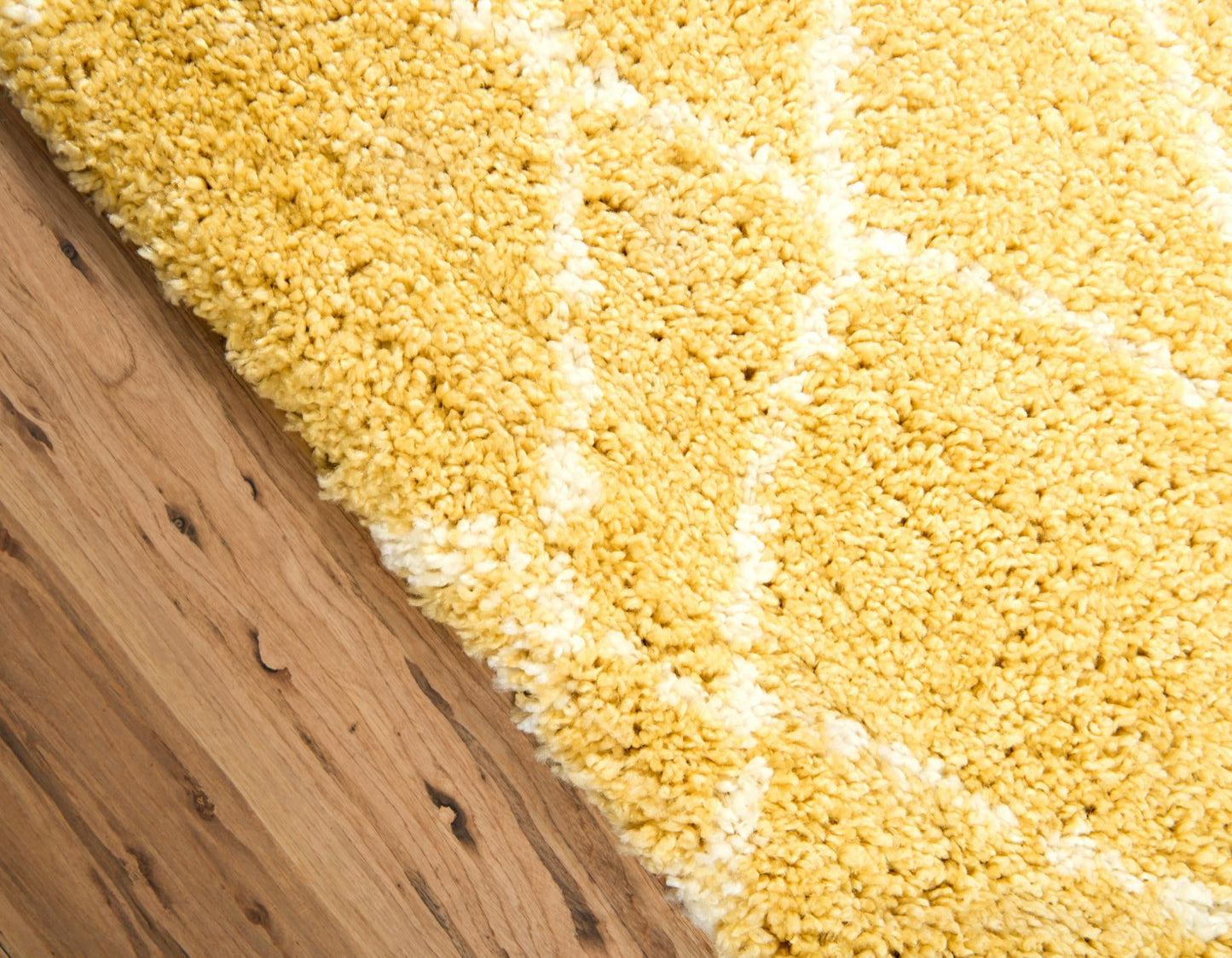 Teppich MARA Shaggy Läufer Vanille  80x185 cm