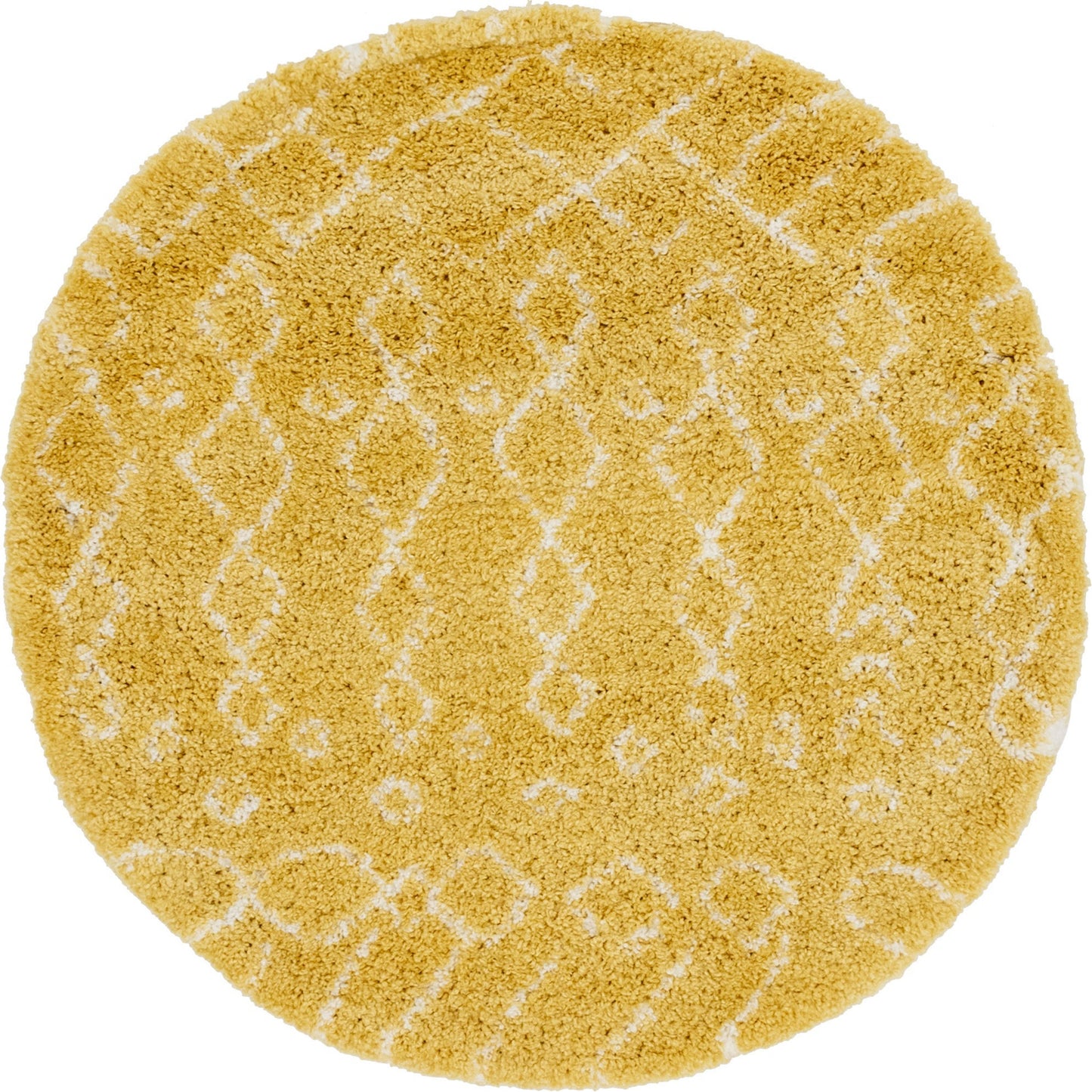Teppich "MARA Shaggy" Rund Vanille 150x150 cm