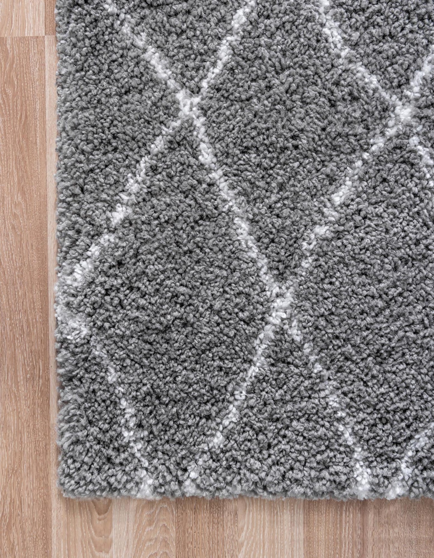 Teppich MARA Shaggy Rechteckig Platingrau diverse Größen