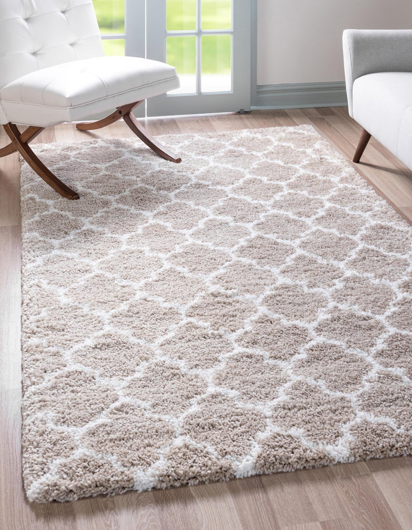 Teppich "MARA Shaggy" Rechteckig Beige-Grau diverse Größen