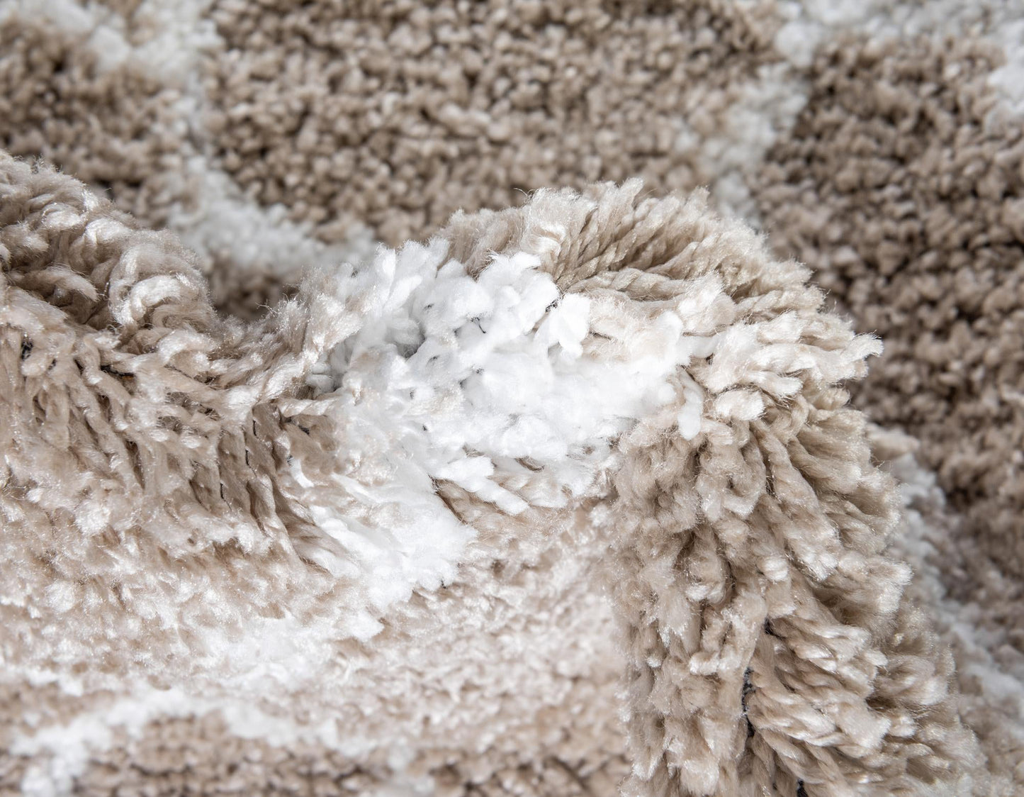 Teppich "MARA Shaggy" Rechteckig Beige-Grau diverse Größen