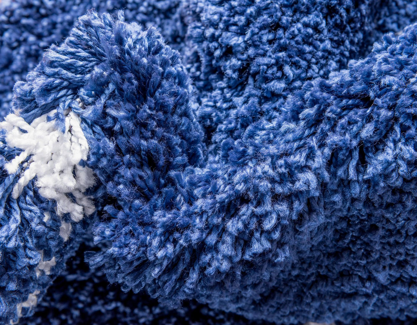 Teppich "MARA Shaggy" Rund Dunkel-Marineblau 150x150 cm
