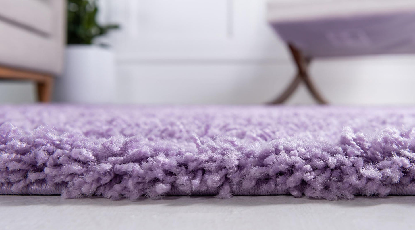 Teppich "HIGH-FLOR" Rechteckig Lila diverse Größen
