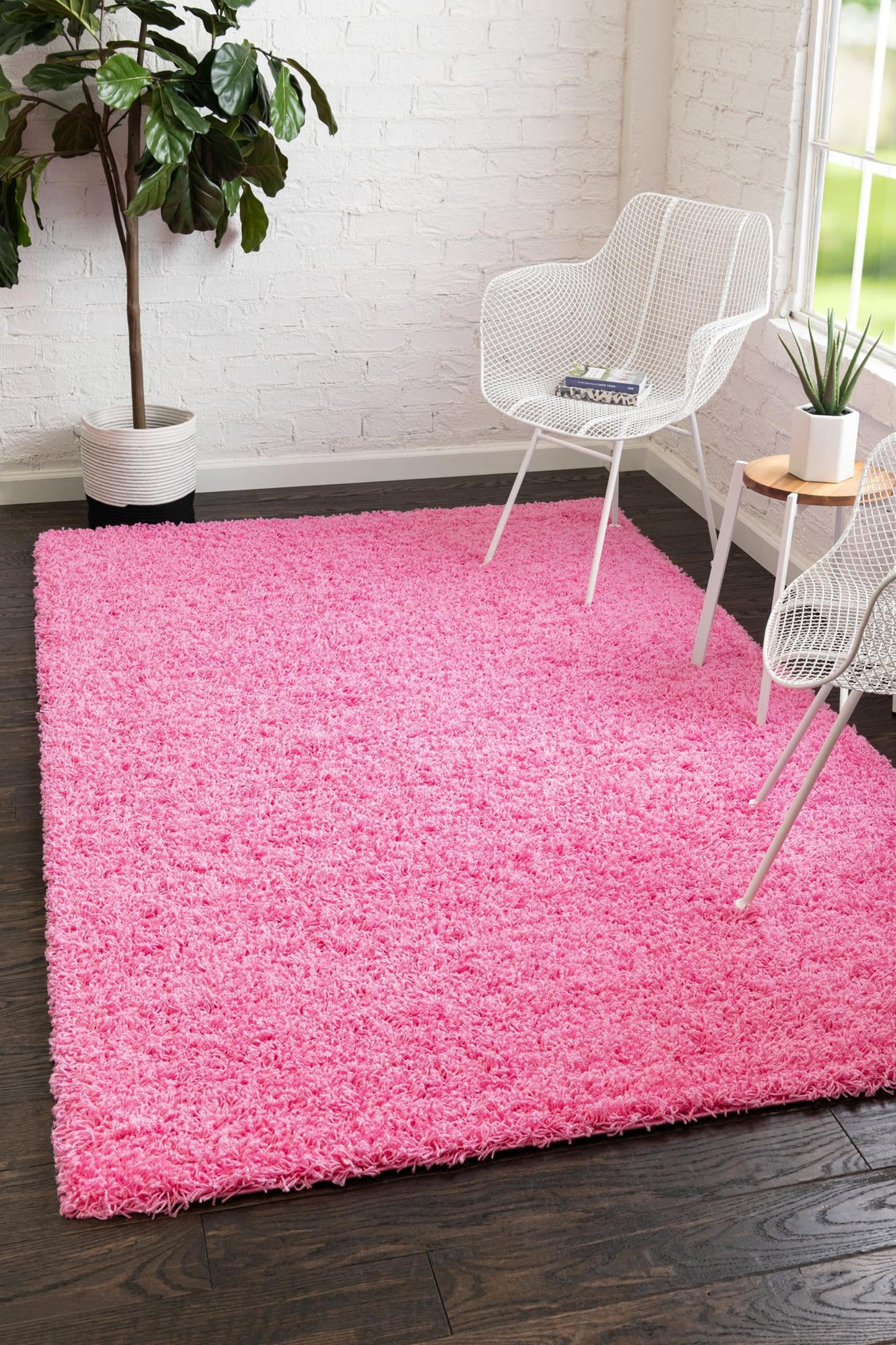 Teppich "HIGH-FLOR" Rechteckig Pink diverse Größen