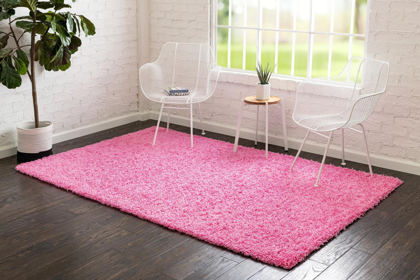 Teppich "HIGH-FLOR" Rechteckig Pink diverse Größen