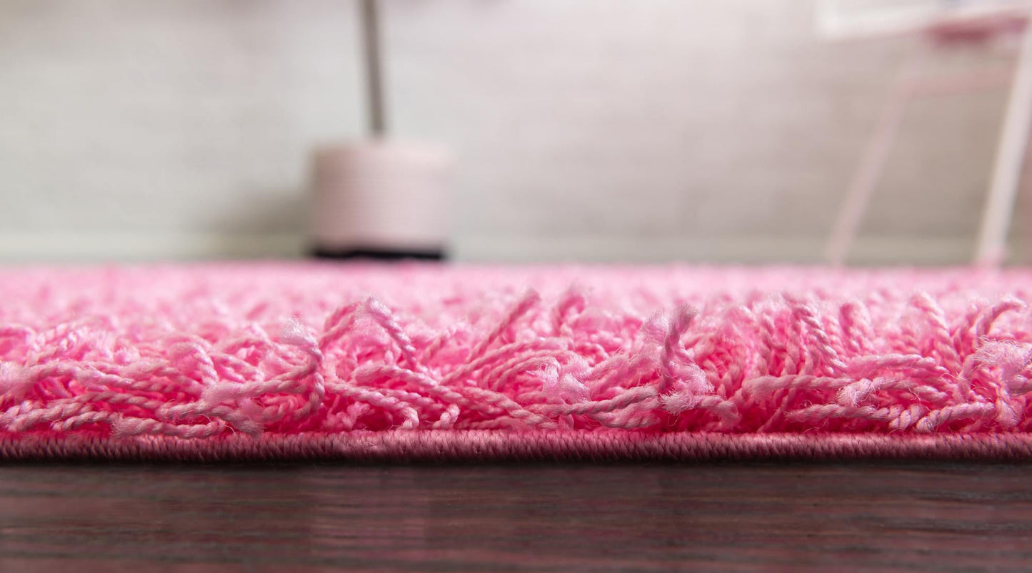 Teppich "HIGH-FLOR" Rechteckig Pink diverse Größen