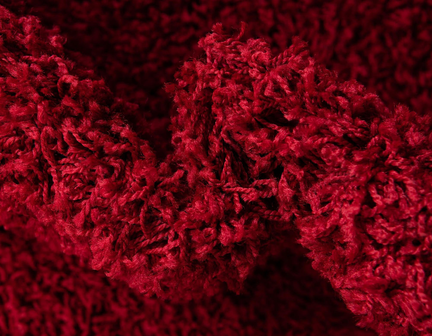 Teppich "HIGH-FLOR" Rechteckig Kirschrot diverse Größen