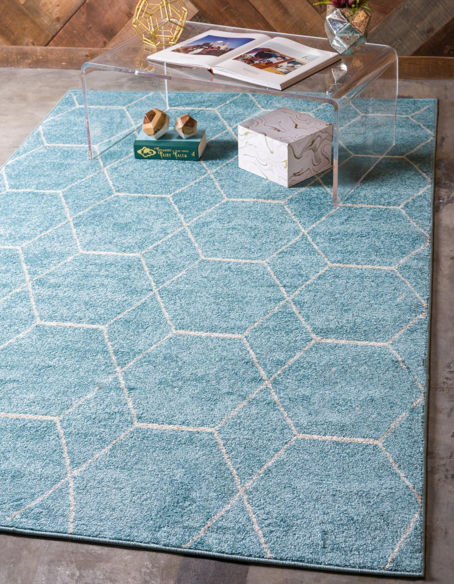 Teppich "FROZEN" Rechteckig Hellblau 150x245 cm