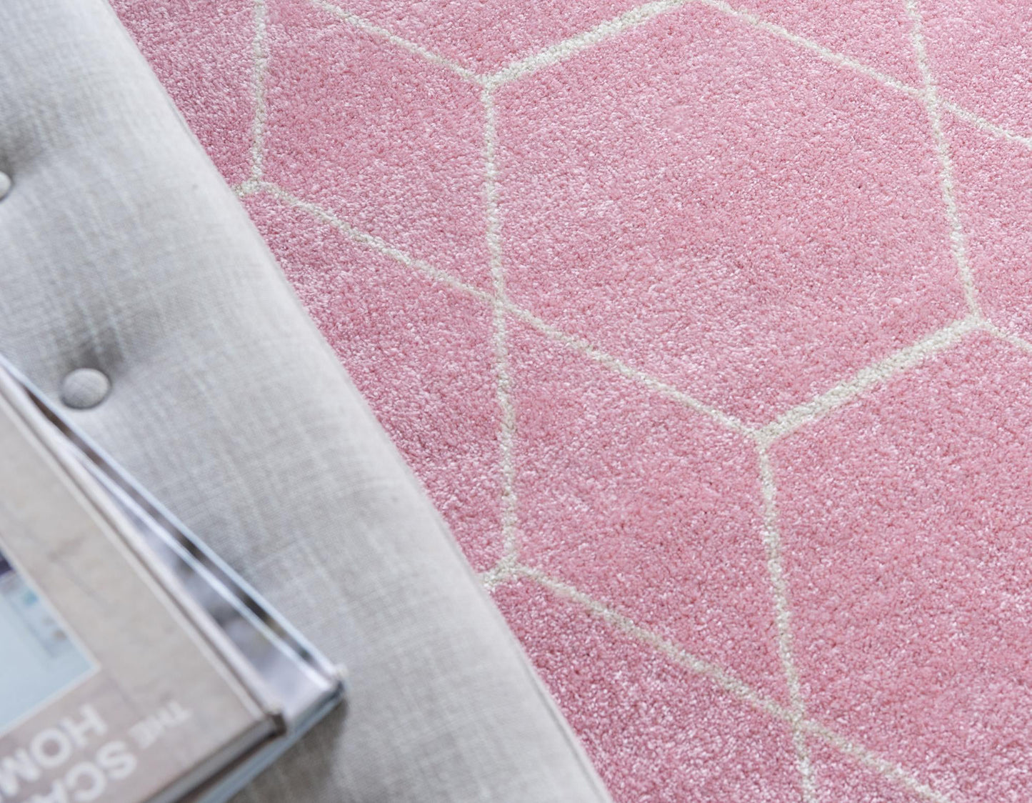 Teppich "FROZEN" Rechteckig Rosa diverse Größen
