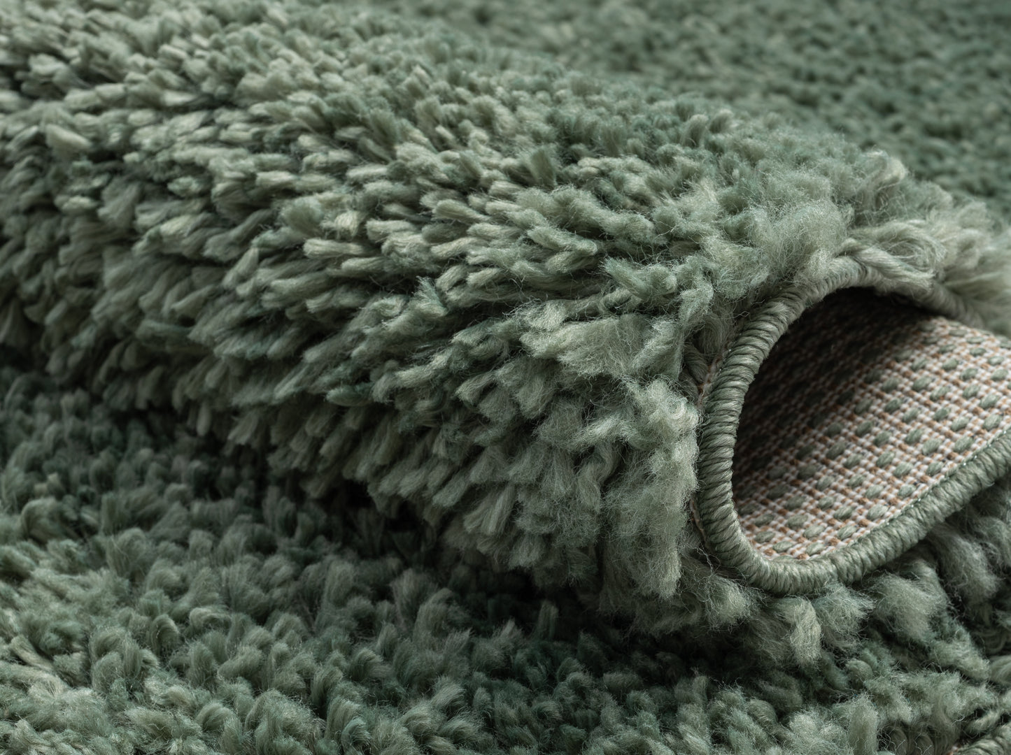 Hochflor Teppich SHAGGY hellgrün rechteckig diverse Größen