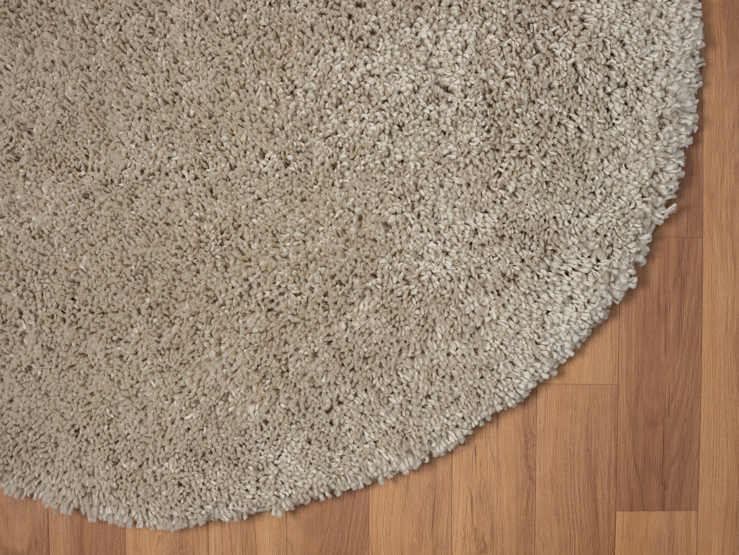 Hochflor Teppich SHAGGY beige rund diverse Größen