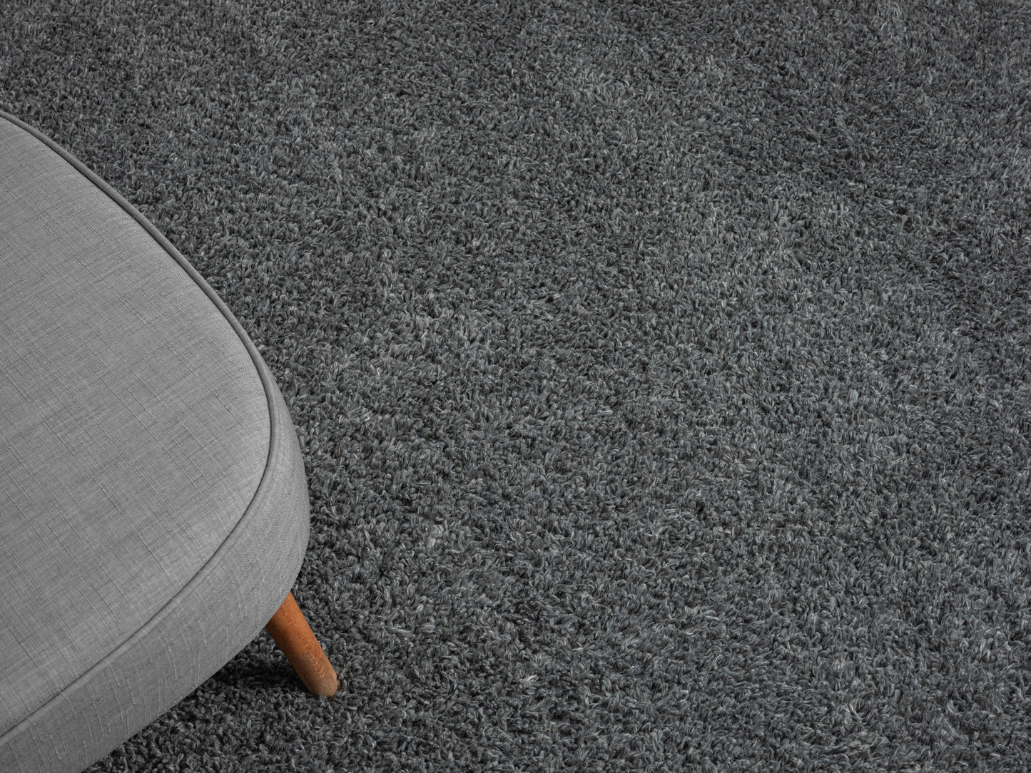 Hochflor Teppich SHAGGY grau rechteckig diverse Größen