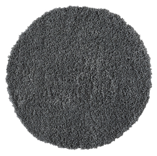 Hochflor Teppich SHAGGY grau rund diverse Größen
