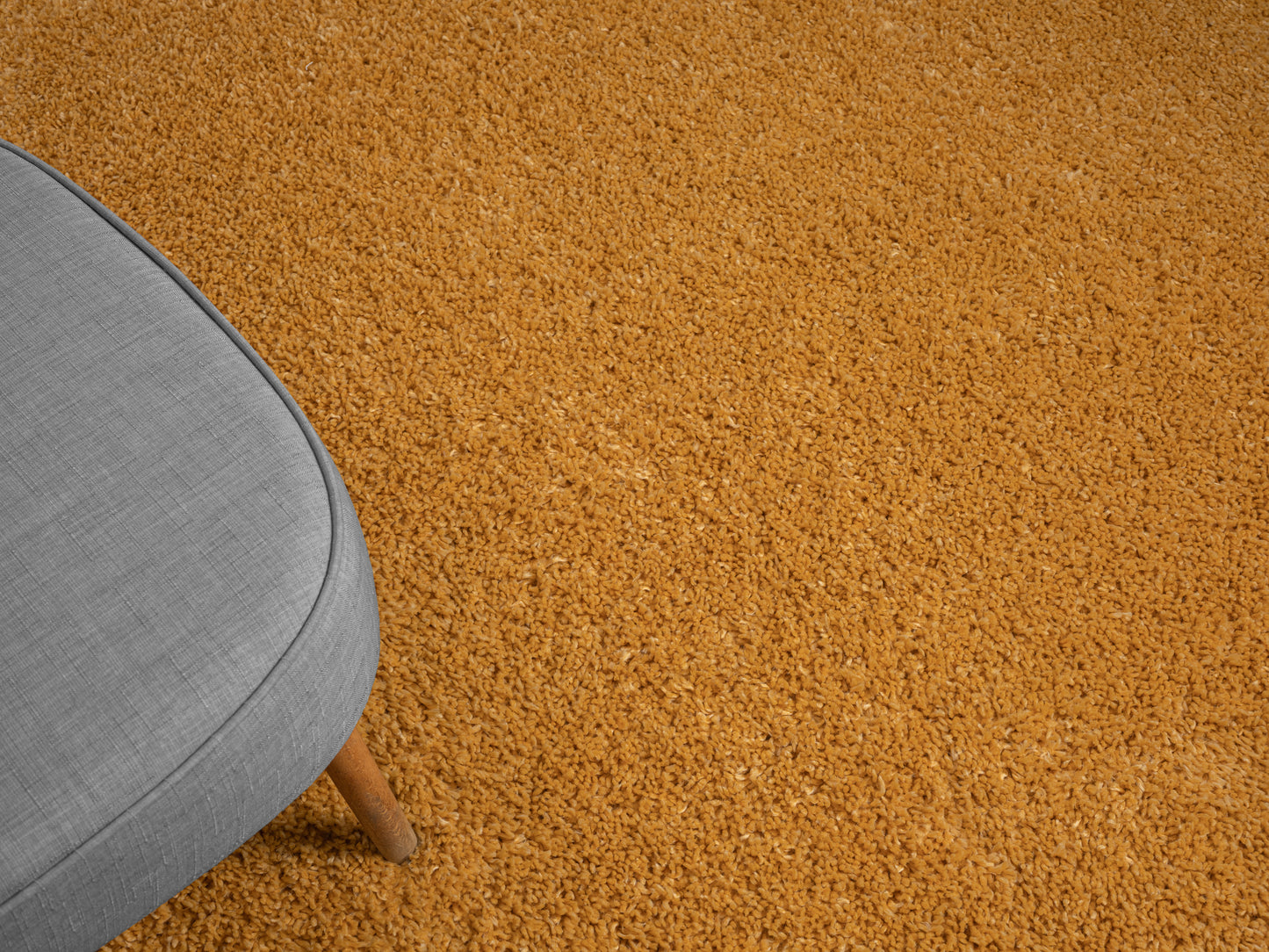 Hochflor Teppich SHAGGY goldgelb rechteckig diverse Größen