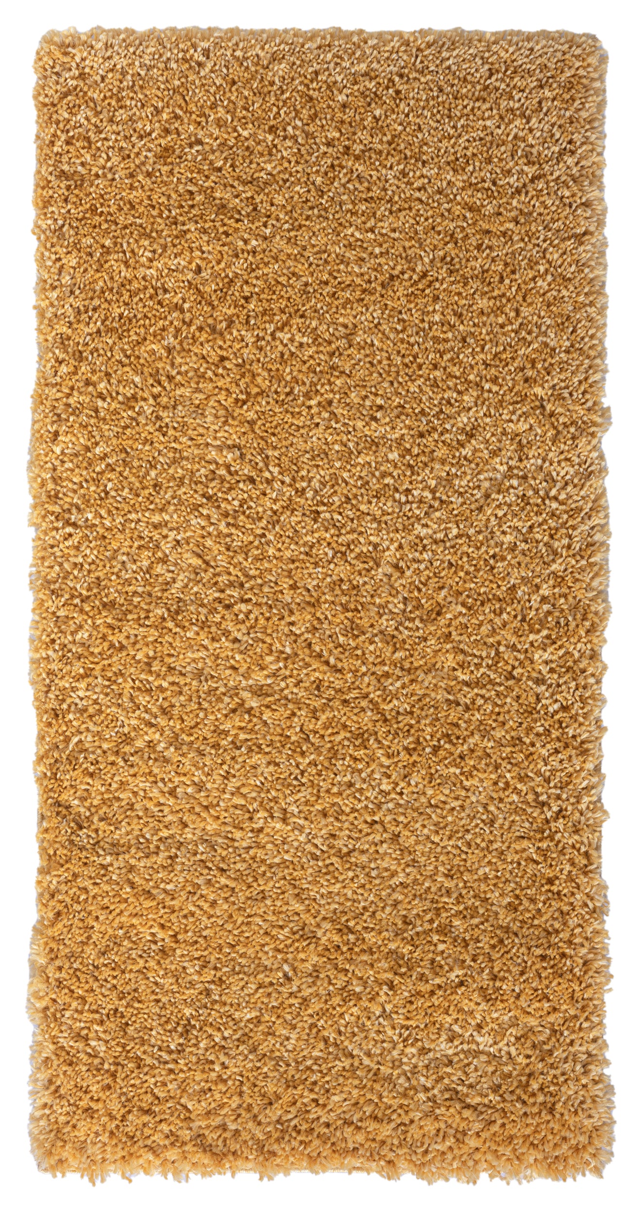 Hochflor Teppich SHAGGY goldgelb rechteckig diverse Größen