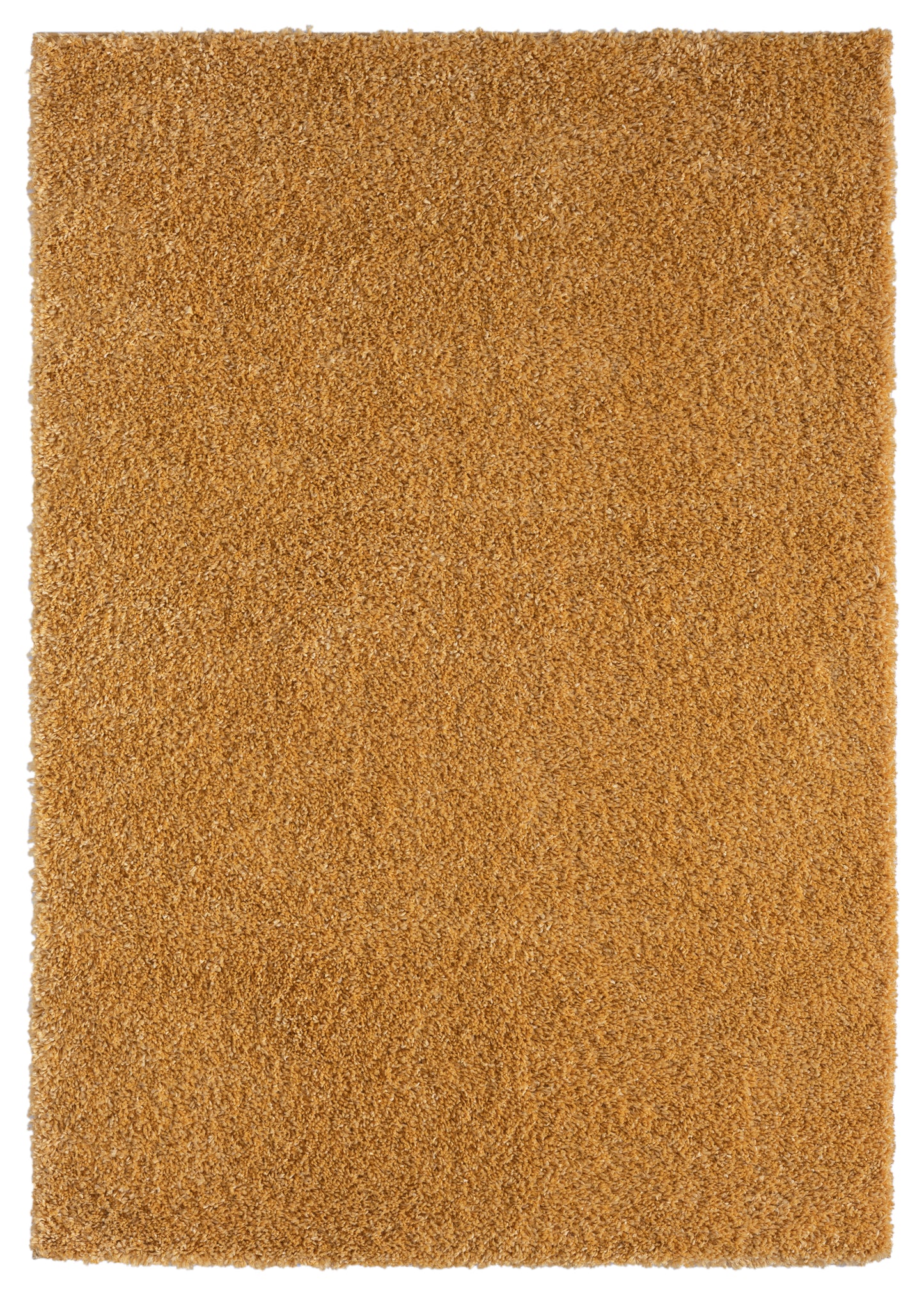 Hochflor Teppich SHAGGY goldgelb rechteckig diverse Größen
