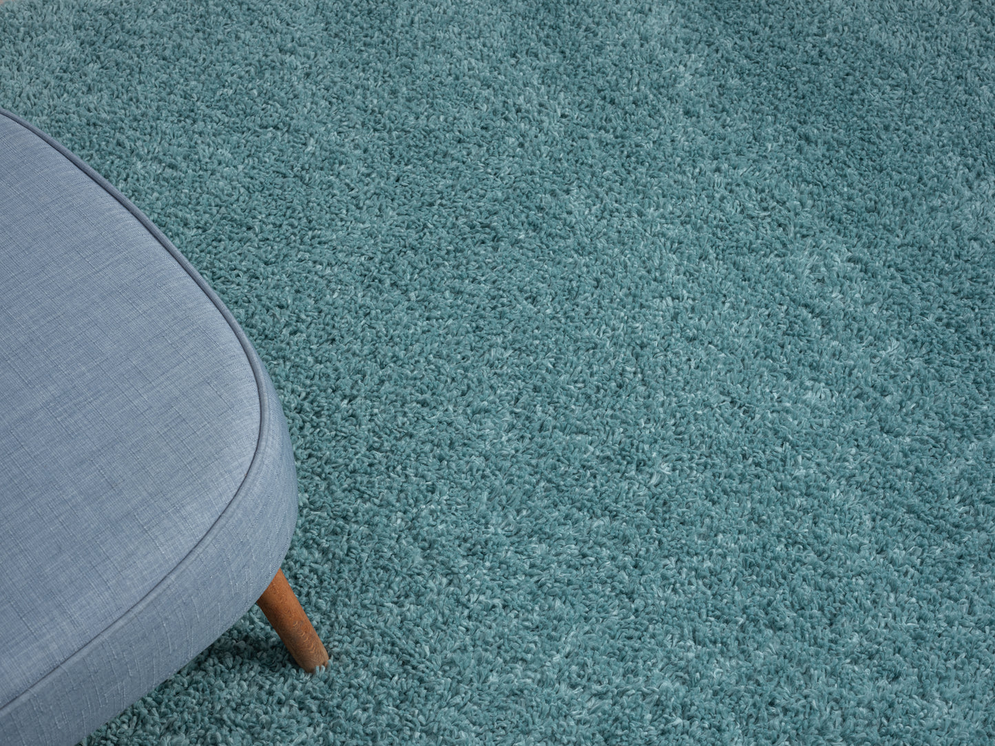 Hochflor Teppich SHAGGY hellblau rechteckig diverse Größen